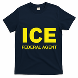 Ice Halloween Costume Federal Agent Police Immigration T-Shirt - Navy Blue