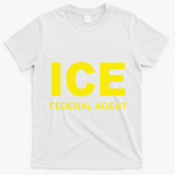 Ice Halloween Costume Federal Agent Police Immigration T-Shirt - White