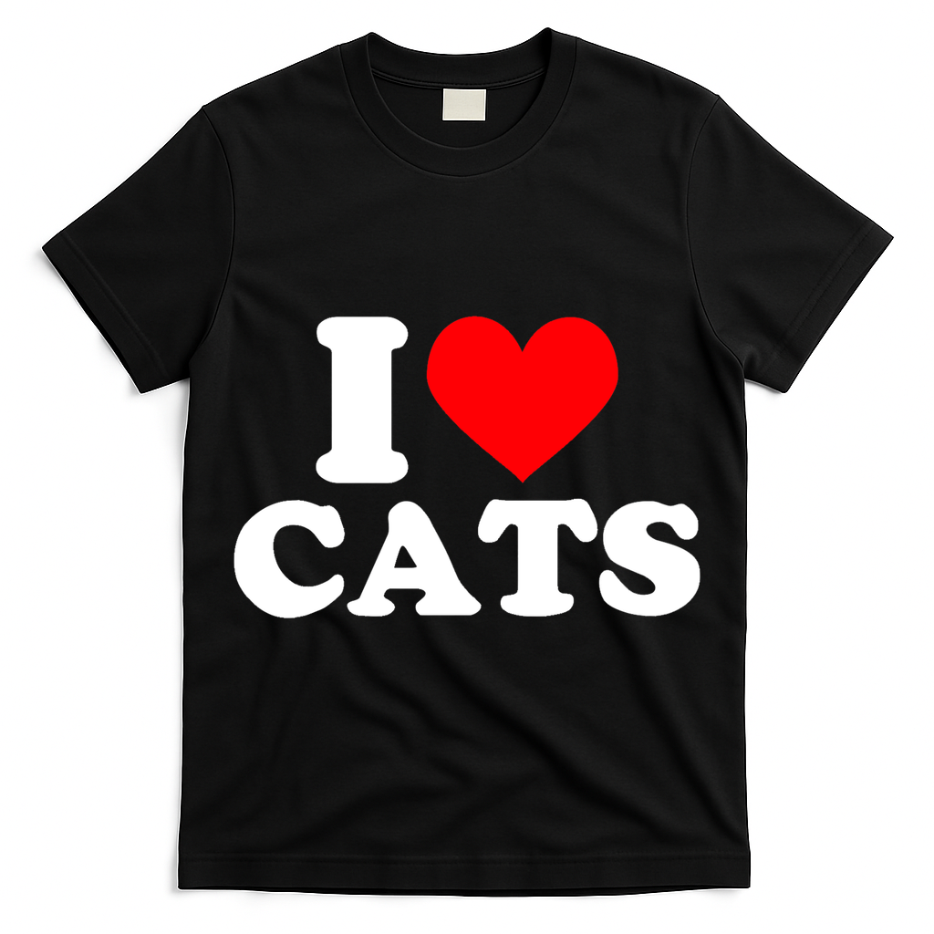 I Heart Cats Shirt I Heart Cats Tshirt I Love Cats Shirt T-Shirt