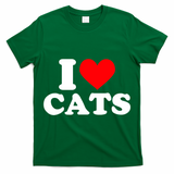 I Heart Cats Shirt I Heart Cats Tshirt I Love Cats Shirt T-Shirt