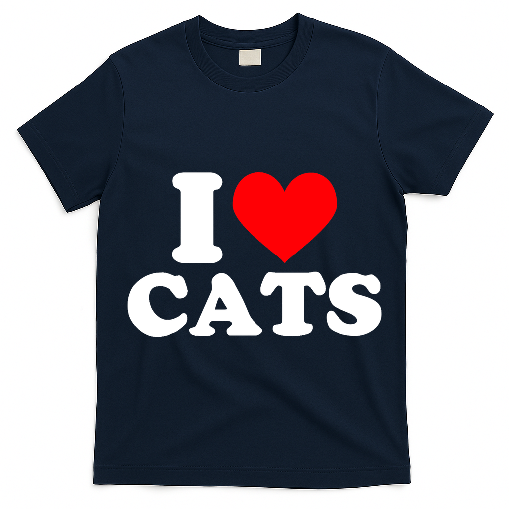 I Heart Cats Shirt I Heart Cats Tshirt I Love Cats Shirt T-Shirt