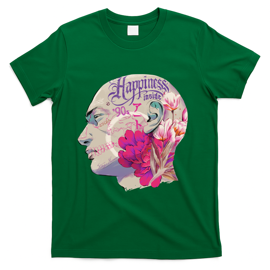 Illustrated Head - Green