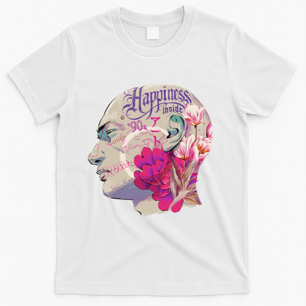 Illustrated Head - White