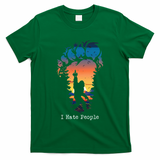 I Hate People Bigfoot Footprint T-Shirt