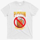 I Hate Pumpkin Spice Anti Pumpkin Spice Latte Coffee Funny T-Shirt - White