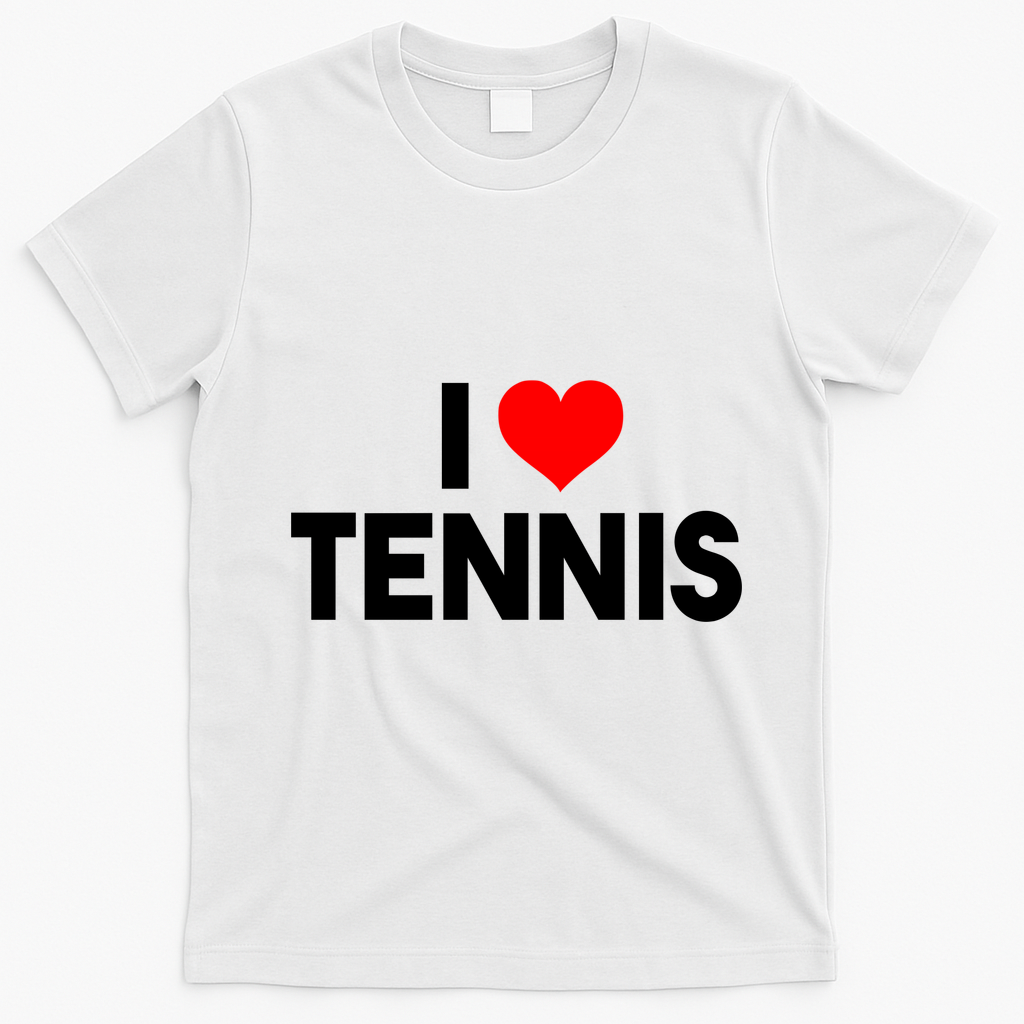I Heart Tennis T-Shirt - White