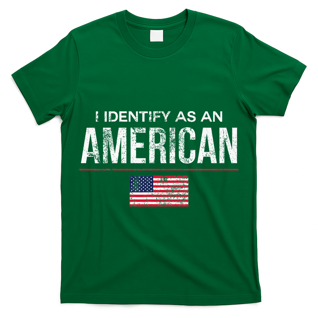 I Identify As An American No Identity Politics Usa T-Shirt