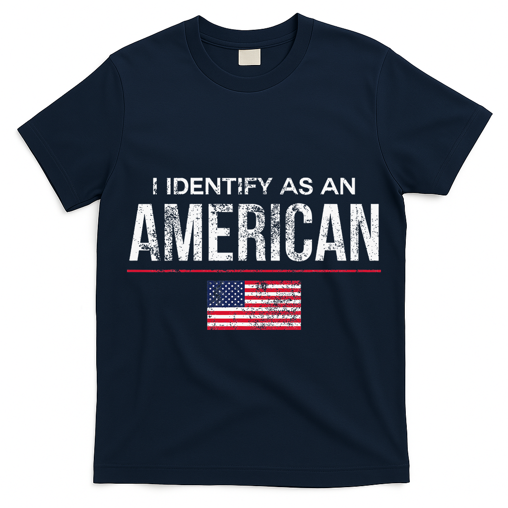 I Identify As An American No Identity Politics Usa T-Shirt