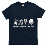 Inclusion Isnt Scary SLP Halloween Sped Teacher Inclusion T-Shirt - Navy Blue
