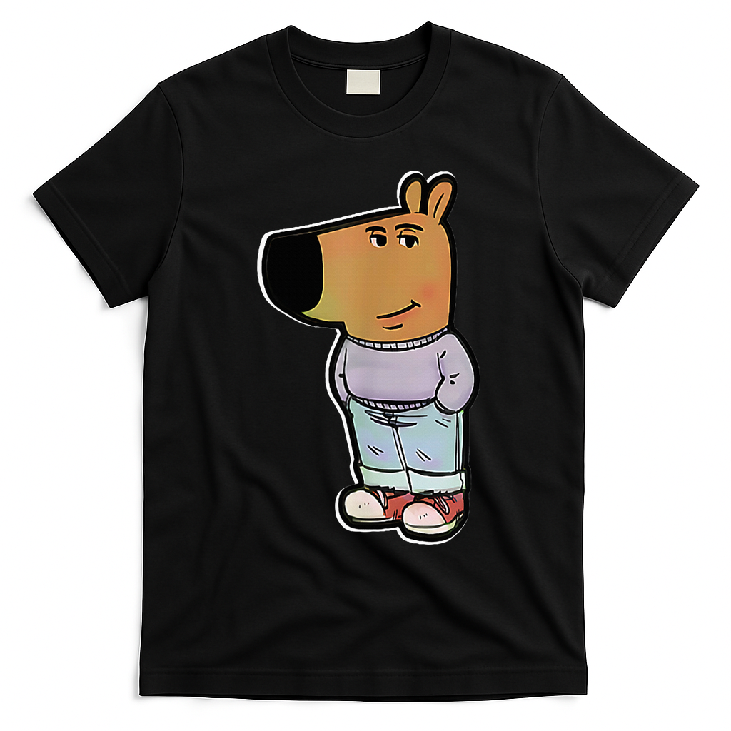 IM Just A Chill Guy Funny Meme Funny Chill Dog Meme T-Shirt - Black