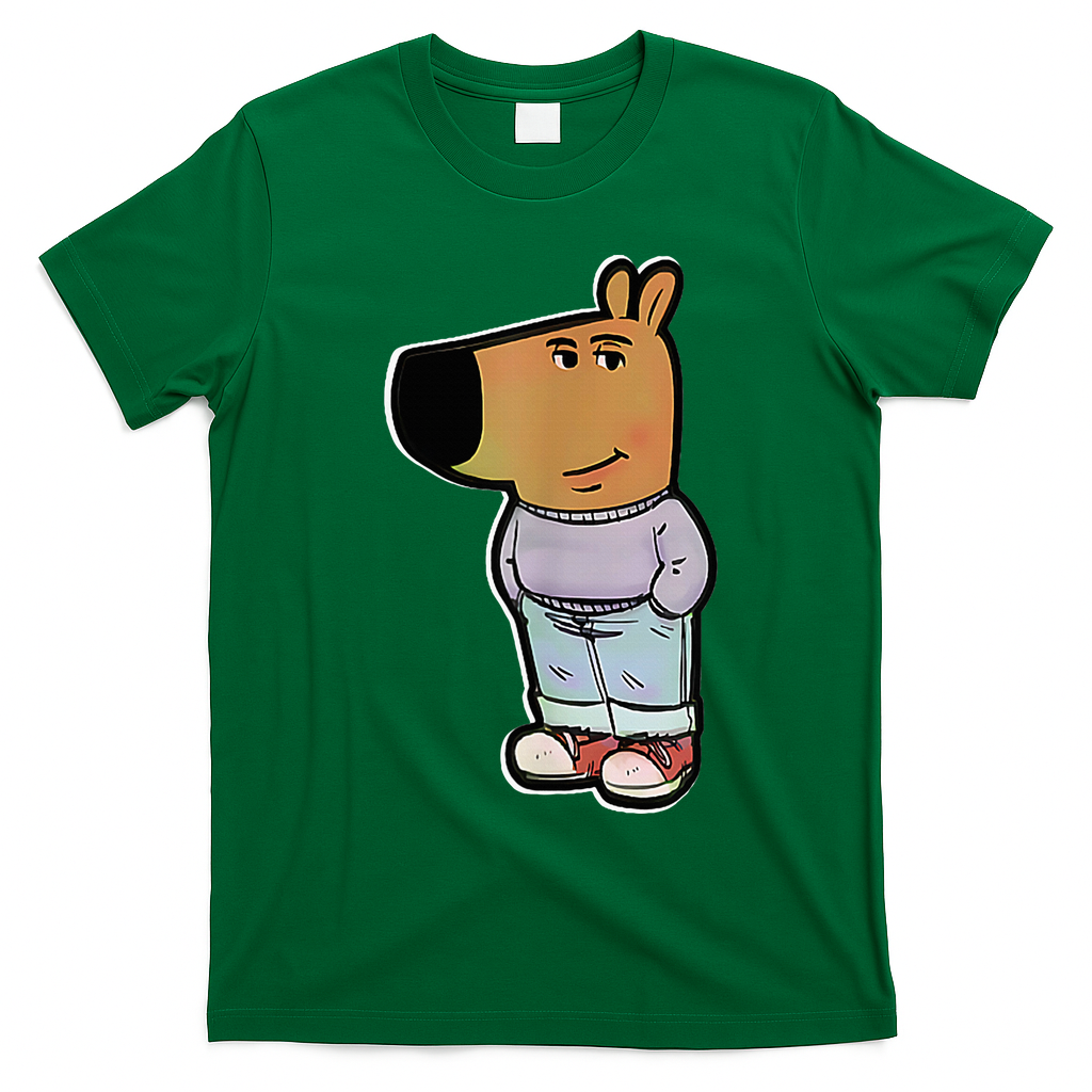IM Just A Chill Guy Funny Meme Funny Chill Dog Meme T-Shirt - Irish Green