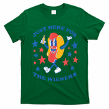 I'm Just Here For The Wieners 4th Of July Shirts T-Shirt - Irish Green
