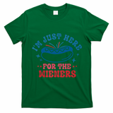 Im Just Here For The Wieners 4th Of July Hot Dogs T-Shirt - Irish Green