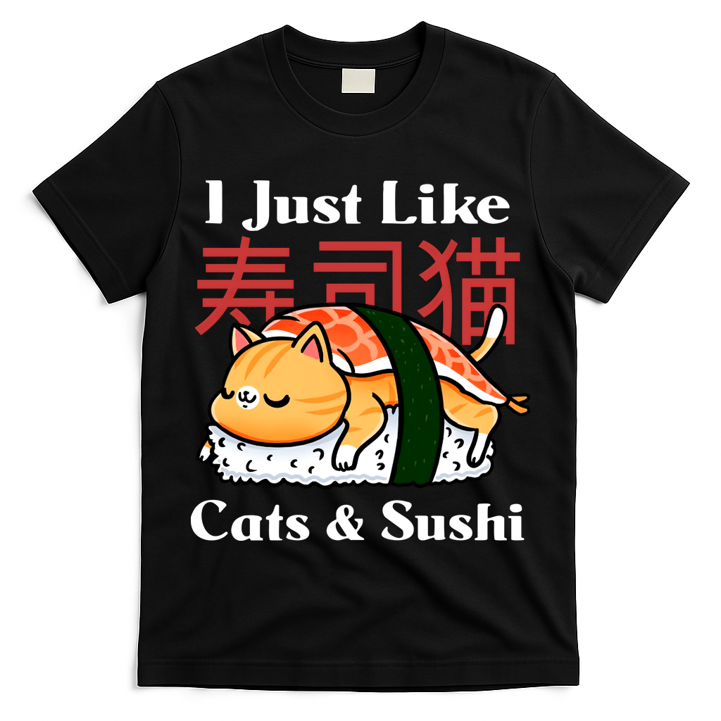 I Just Like Cats And Sushi T-Shirt