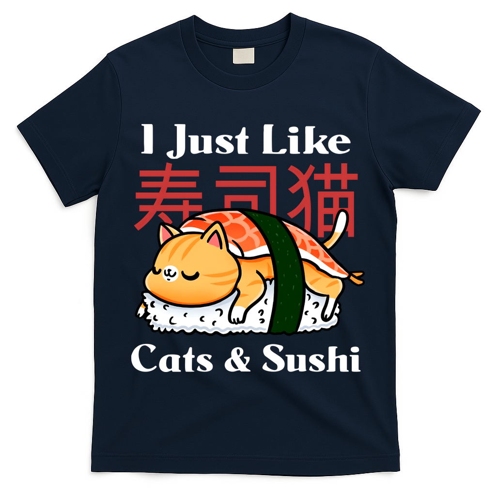 I Just Like Cats And Sushi T-Shirt