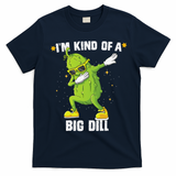 Im Kind Of Big Dill Pickle Dabbing Halloween Cucumber T-Shirt - Navy Blue