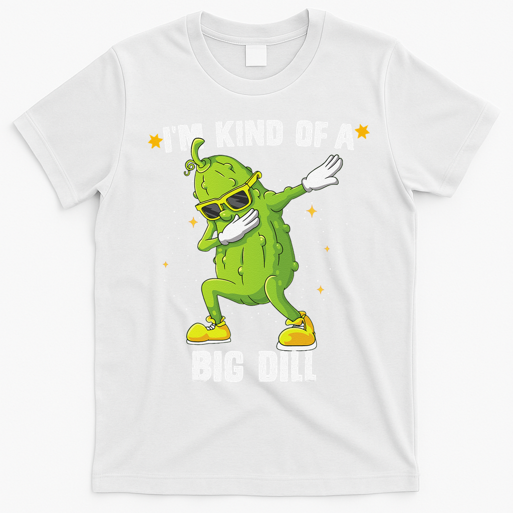 Im Kind Of Big Dill Pickle Dabbing Halloween Cucumber T-Shirt - White