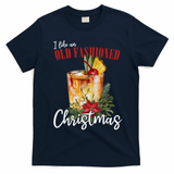I Like An Old Fashioned Christmas T-Shirt - Navy Blue