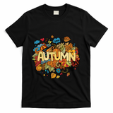 I Love Autumn Cute Gift T-Shirt - Black
