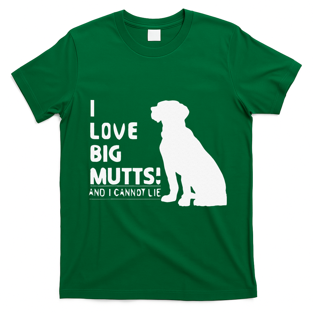 I Love Big Mutts And I Cannot Lie Funny Dog Lover Gift T-Shirt - Irish Green