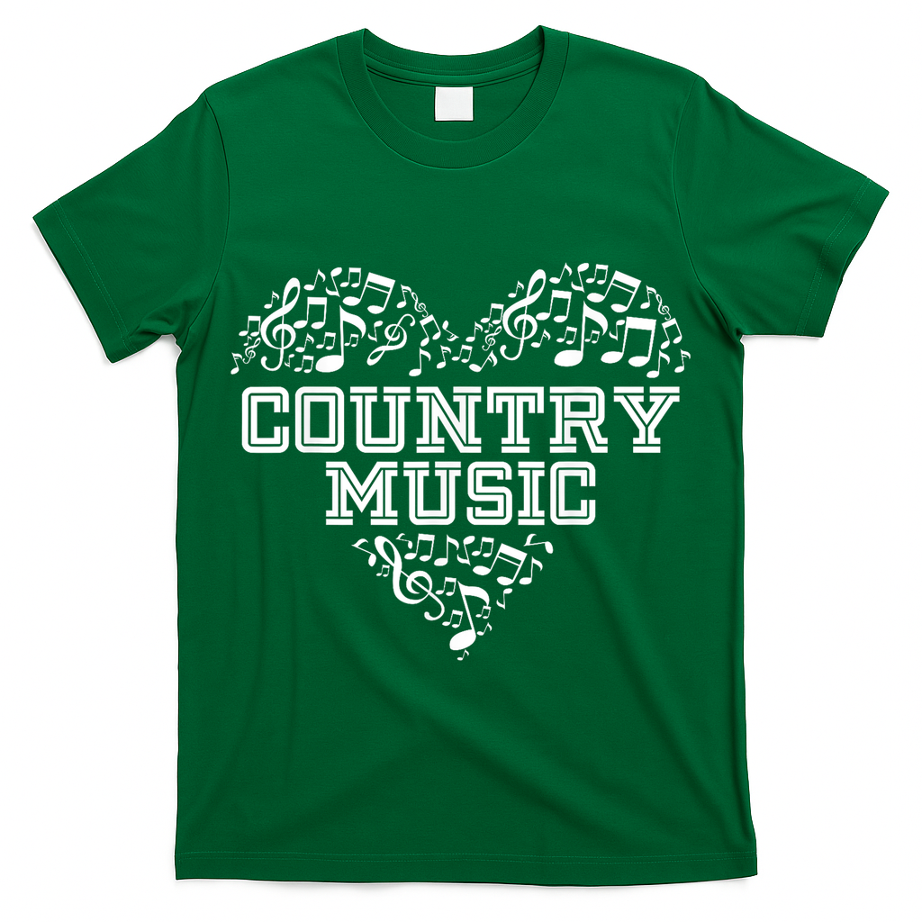 I Love Country Design Country Music Lover  T-Shirt