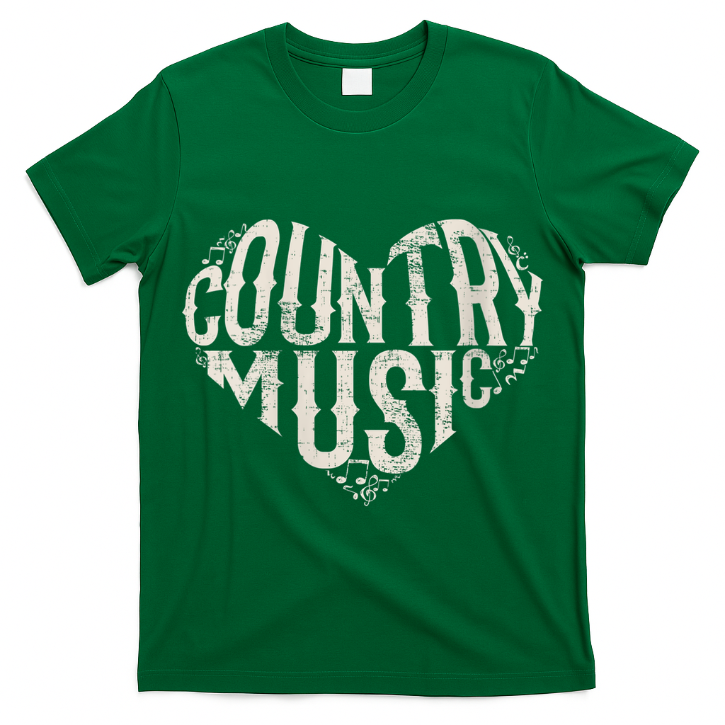 I Love Country Design Country Music Lover Gift Idea T-Shirt