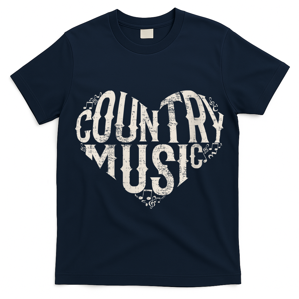 I Love Country Design Country Music Lover Gift Idea T-Shirt