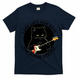 I Like Cats And Bass And Maybe 3 People Bass Guitar Player T-Shirt