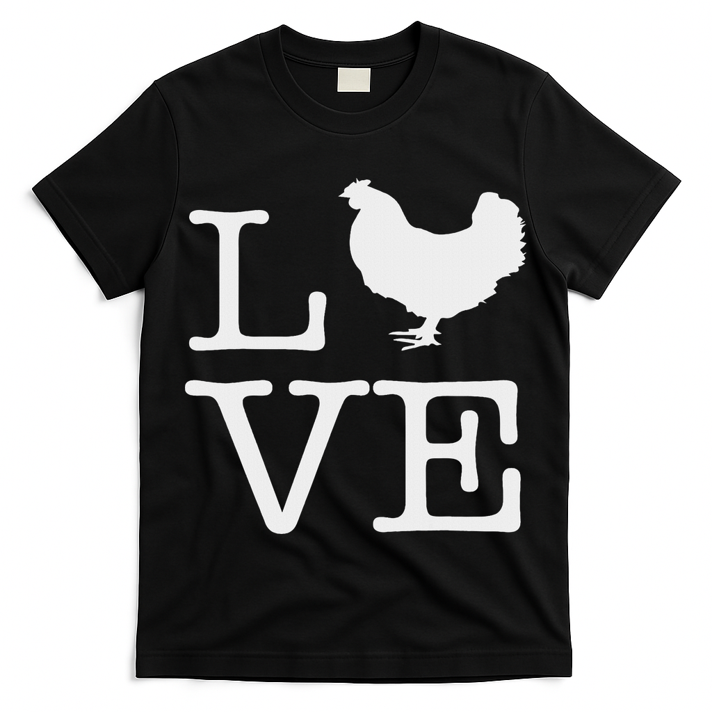 I Love Chickens Funny Chicken Lover Gift T-Shirt
