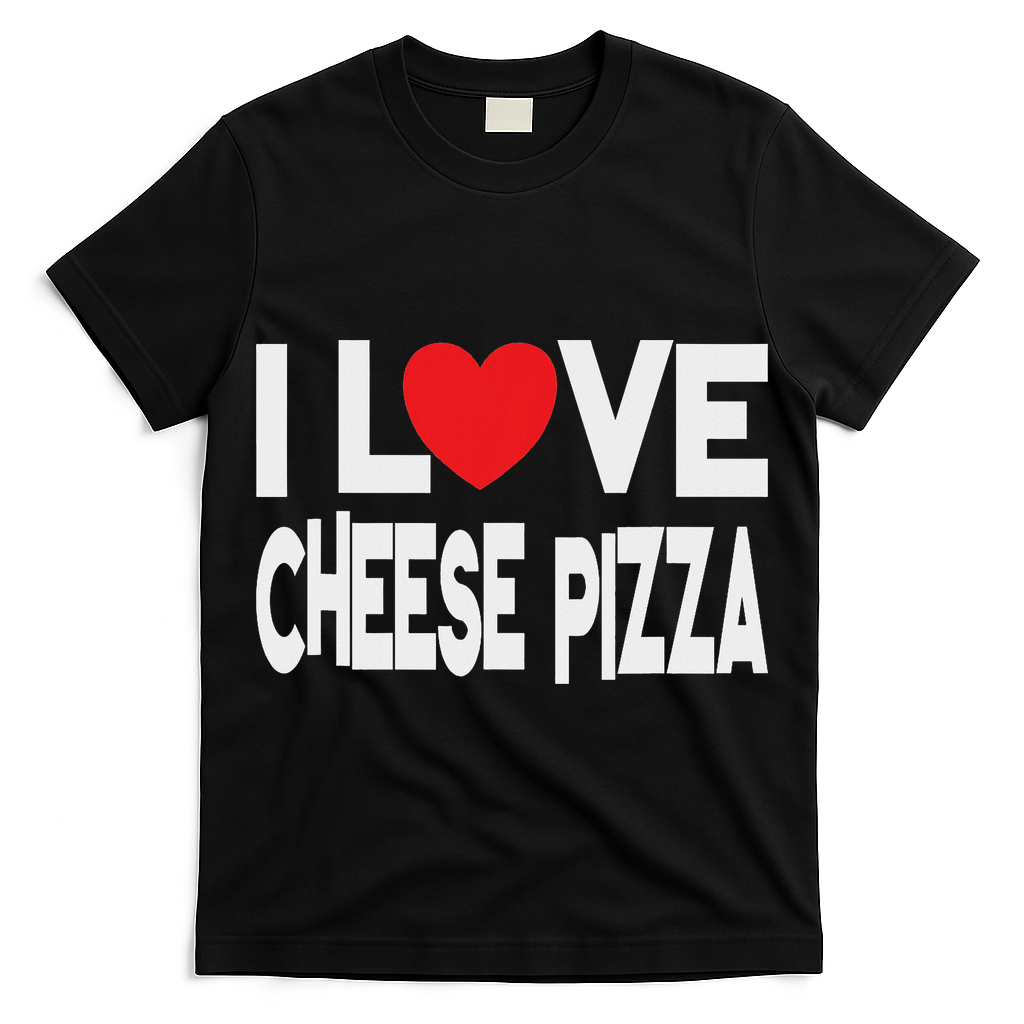 I Love Cheese Pizza T-Shirt