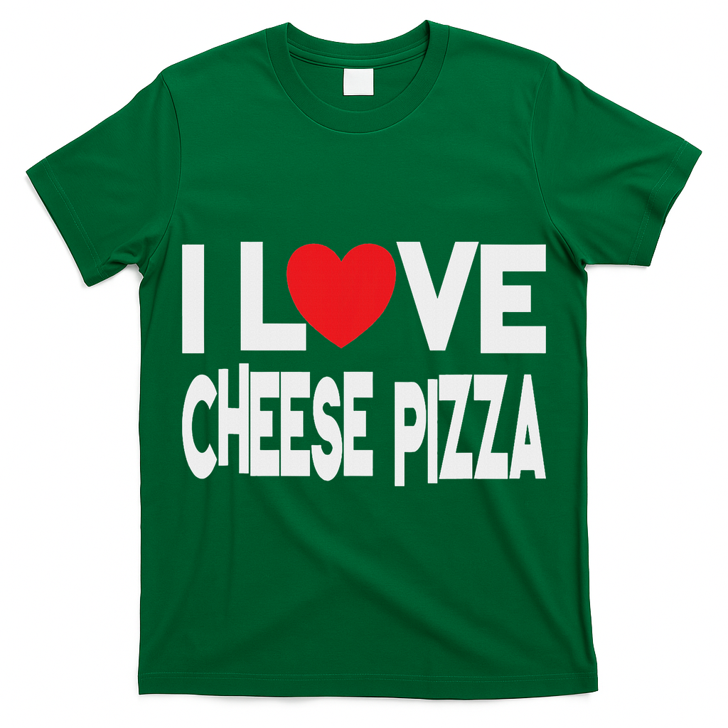 I Love Cheese Pizza T-Shirt