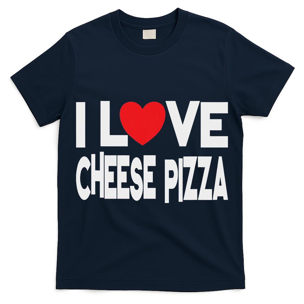 I Love Cheese Pizza T-Shirt