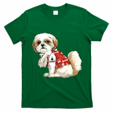 I Love Dad Tattoo Shih Tzu Dad Funny Fathers Day Gift T-Shirt - Irish Green