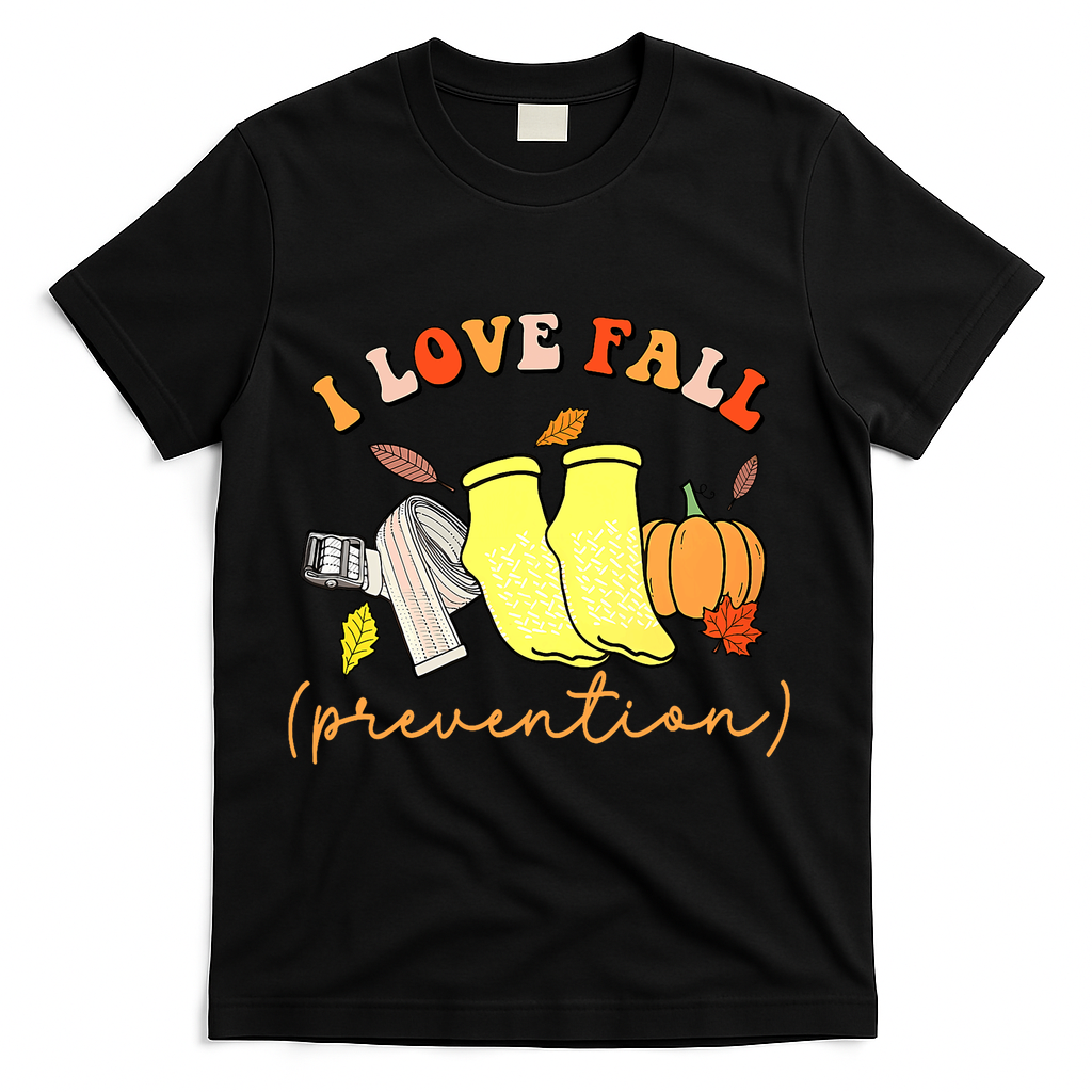 I Love Fall (Prevention) T-Shirt - Black