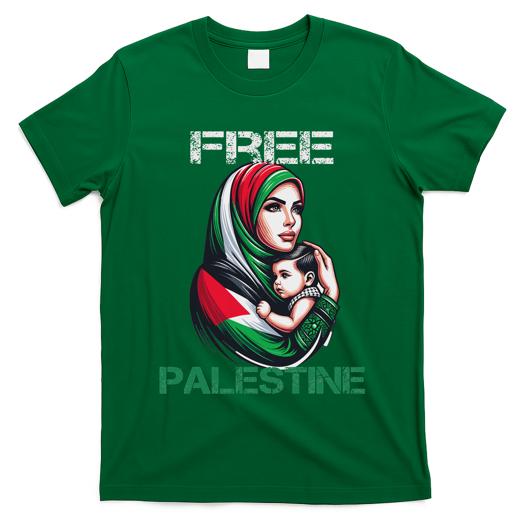 I Love Free Palestine Mother Children Gaza Strip Palestinian T-Shirt