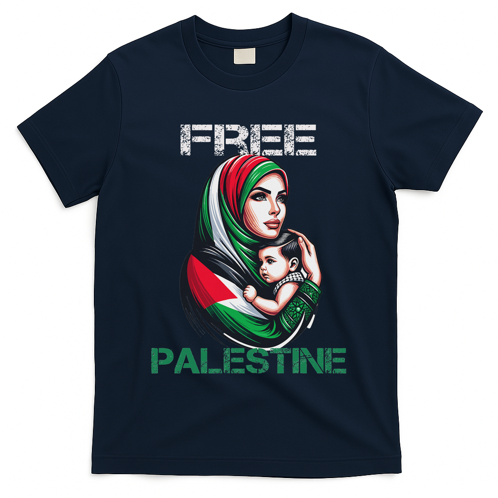 I Love Free Palestine Mother Children Gaza Strip Palestinian T-Shirt
