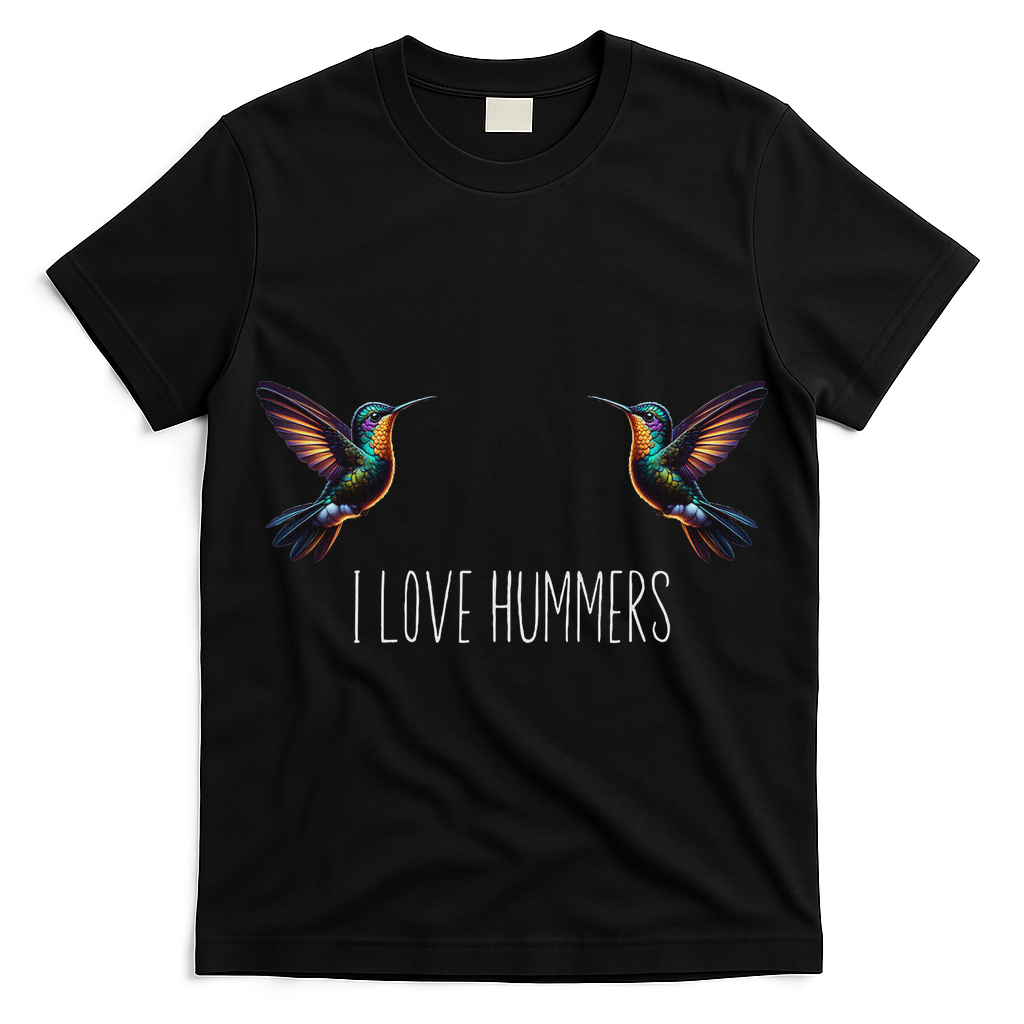 I Love Hummers Bird Hummingbird Women Colibri T-Shirt