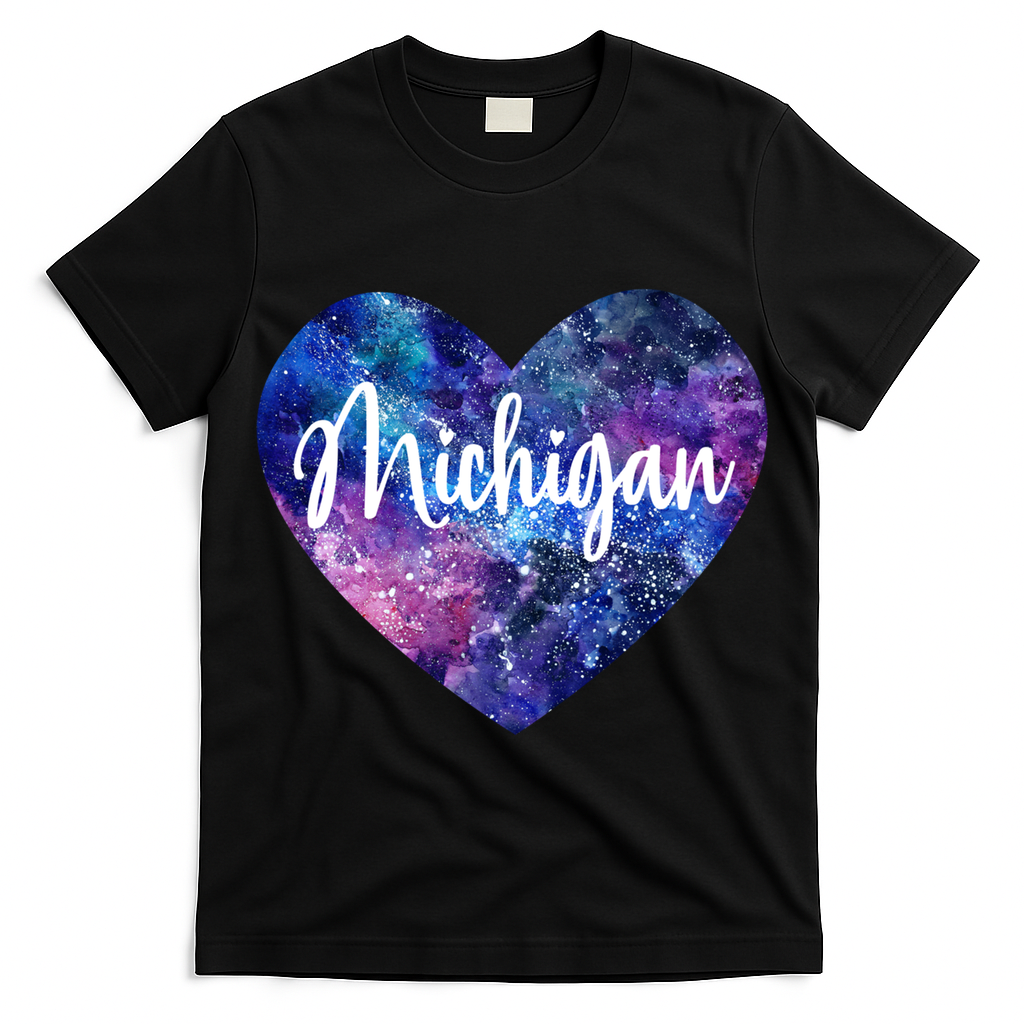 I Love Michigan Usa Cute Gift T-Shirt