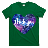 I Love Michigan Usa Cute Gift T-Shirt