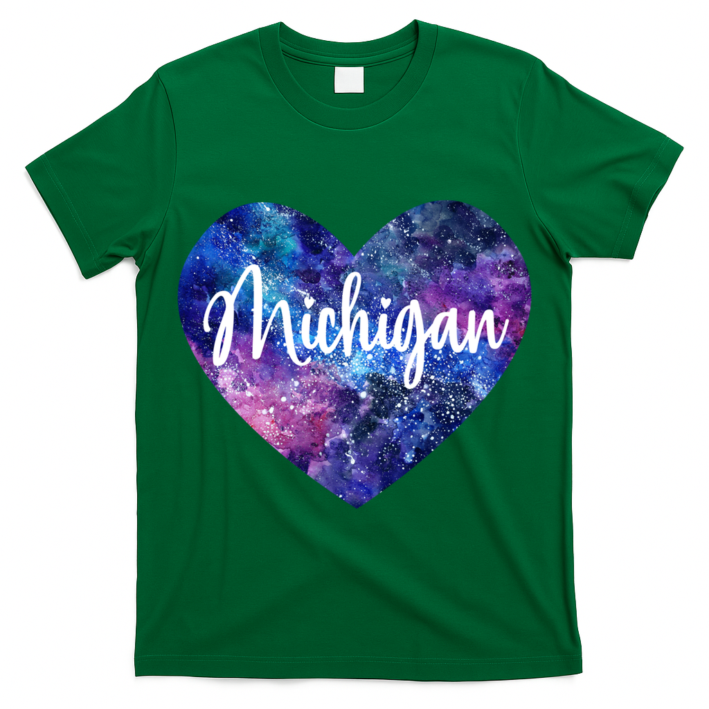 I Love Michigan Usa Cute Gift T-Shirt