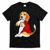 I Love Mom Tattoo Beagle Dog Lover T-Shirt - Black