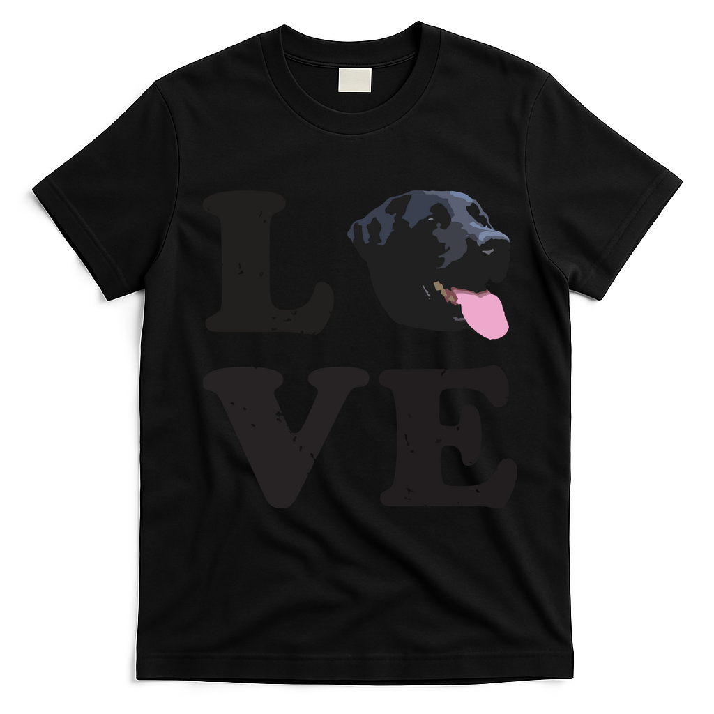 I Love My Black Lab Labrador Retriever Dog Tee T-Shirt - Black