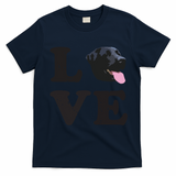 I Love My Black Lab Labrador Retriever Dog Tee T-Shirt - Navy Blue