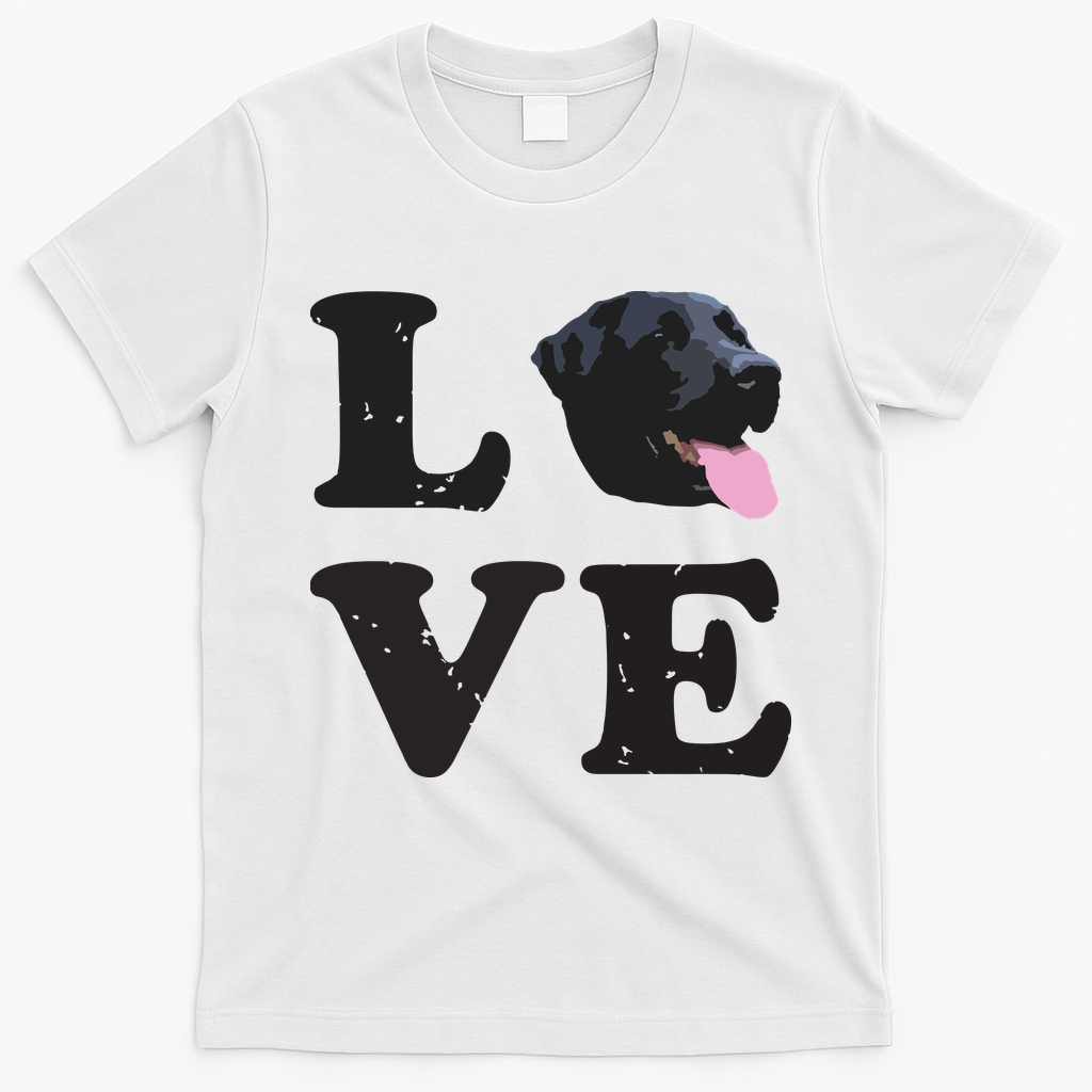 I Love My Black Lab Labrador Retriever Dog Tee T-Shirt - White