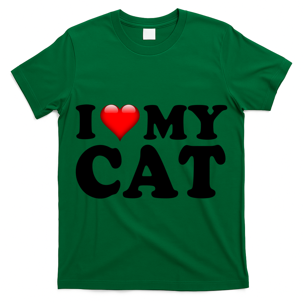 I Love My Cat T-Shirt