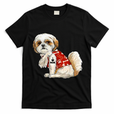 I Love Mom Tattoo Shih Tzu Mom Funny Mother's Day Gift T-Shirt - Black