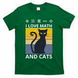 I Love Math And Cats T-Shirt