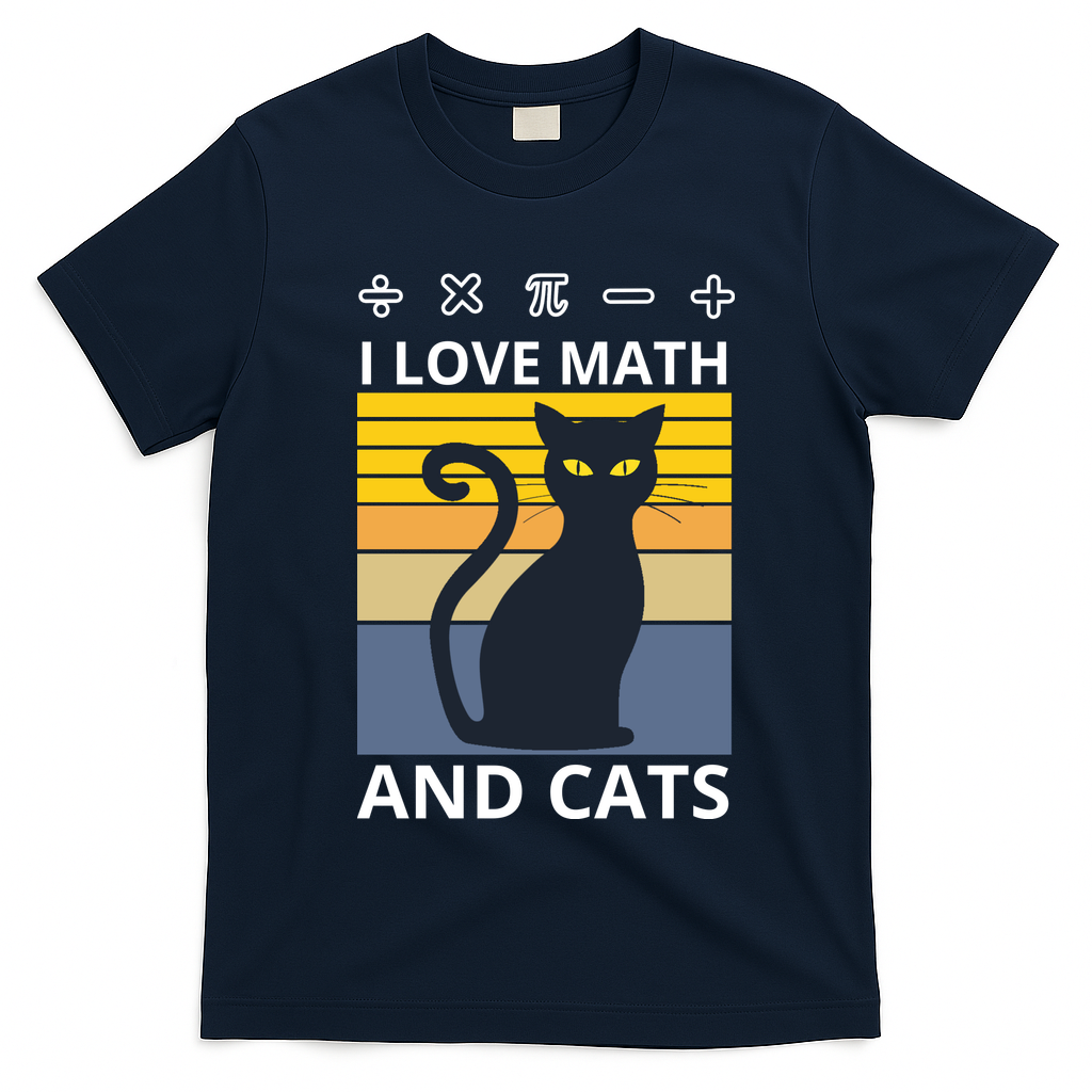 I Love Math And Cats T-Shirt