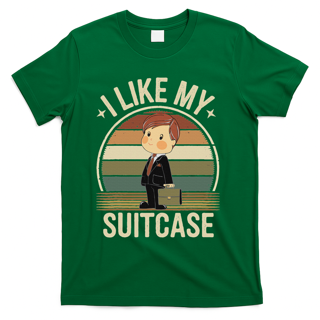 I Like My Suitcase Vintage Trump Sootcase Viral Meme T-Shirt - Green