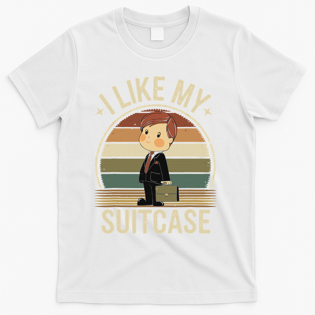I Like My Suitcase Vintage Trump Sootcase Viral Meme T-Shirt - White
